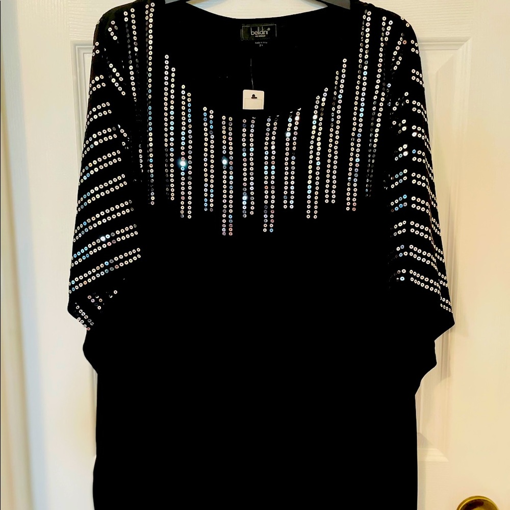 Belldini Sequin Kaftan Top